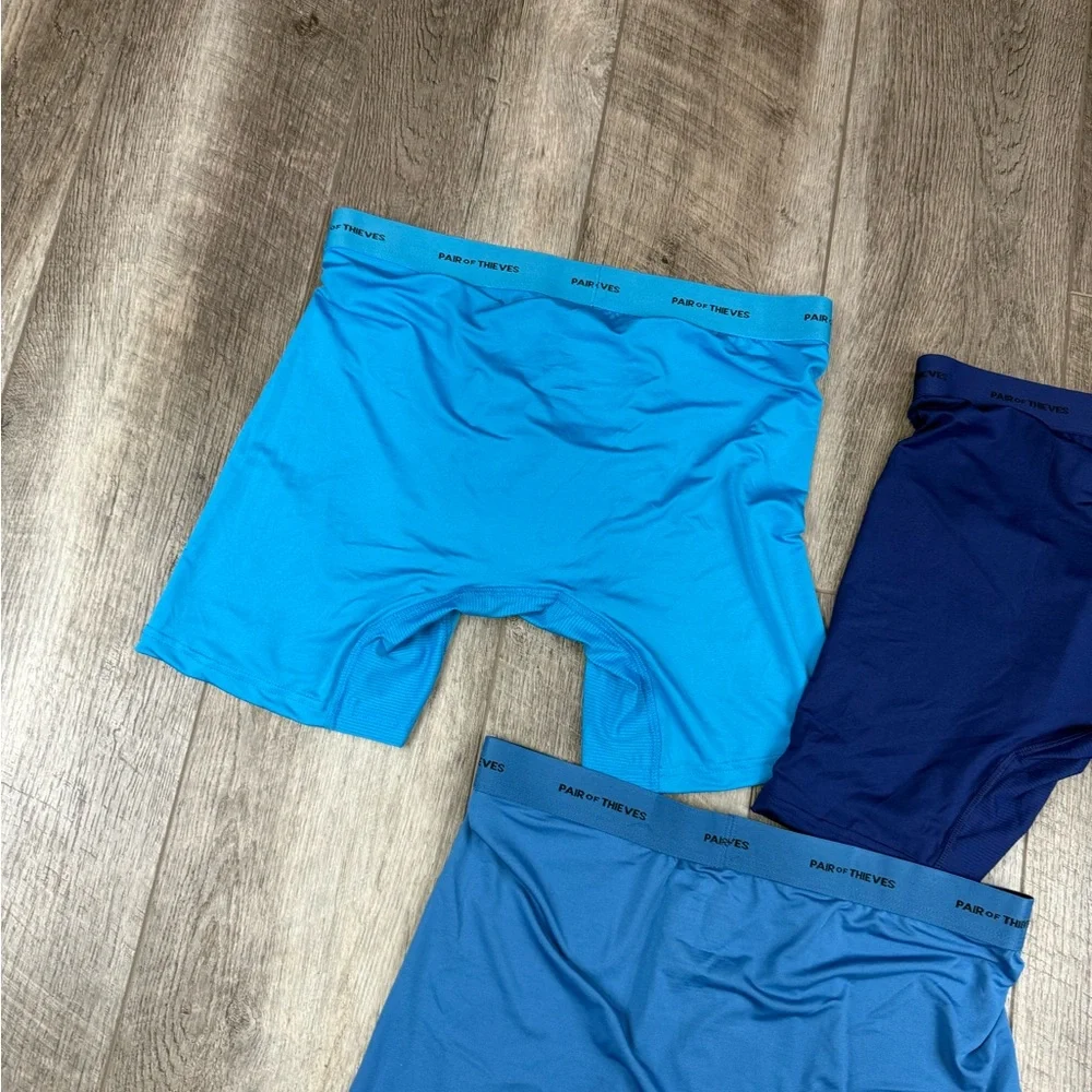 Pair Of‎ Theives Men's Blue Boxer Briefs Set